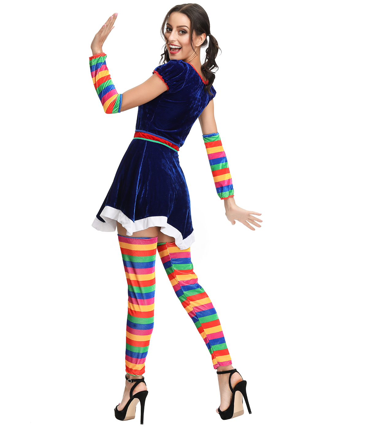 F1909 sexy clown costume for women